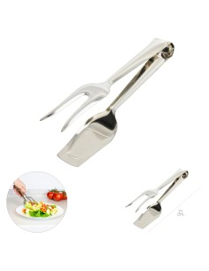 Pinzas Para Servir Acero Inoxidable 21 cm. Ideal para la cocina, servir ensaladas, servir carnes, pescados, etc. 2