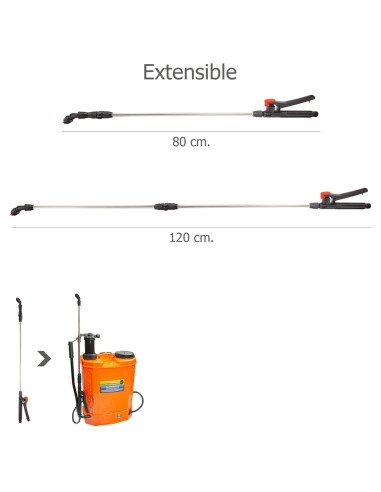 Lanza Extensible Para Sulfatadora A Bateria Wolfpack (08052000)