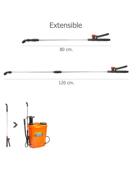 Lanza Extensible Para Sulfatadora A Bateria Wolfpack (08052000)