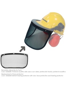 Recambio Protector Facial Para Casco Con Visera, Protector Facial De Rejilla y Protector Auditivo Maurer Modelo 99790 2