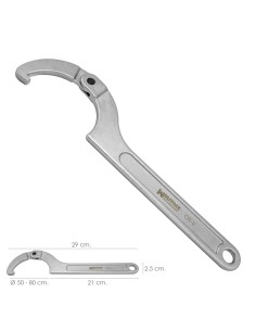 Llave De Gancho Articulada Para Tuberias Ø 50 a 80 mm. 2