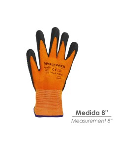 Guantes Nylon Con Palma En Foam y Puntos Nitrilo Touch 8" 2