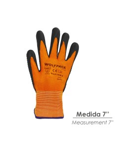 Guantes Nylon Con Palma En Foam y Puntos Nitrilo Touch 7" 2