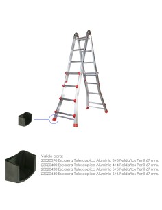 Contera Escaleras Telescopicas Perfil de 67 mm. Tramo Exterior. Version 2019 2