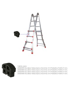 Contera Escaleras Telescopicas Perfil de 67 mm. Tramos Interior. Version 2019 2