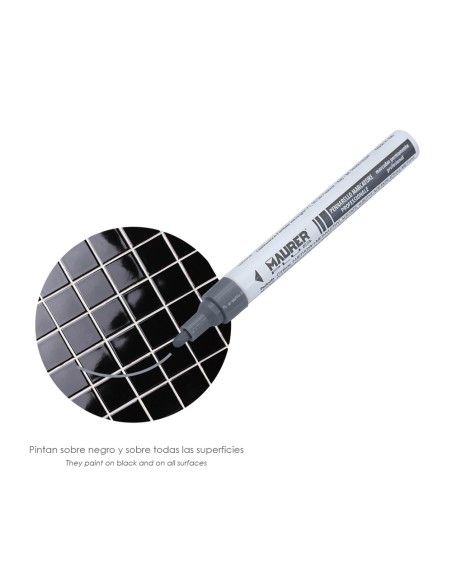 Rotulador Marcador Obra Profesional Pintura Permanente Plata