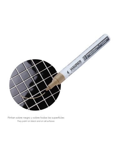 Rotulador Marcador Obra Profesional Pintura Permanente Oro