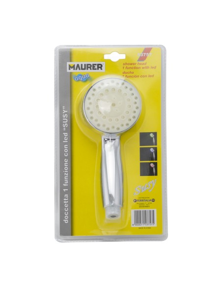 Maneral Ducha Led Indicador Temperatura Ø 11 cm.