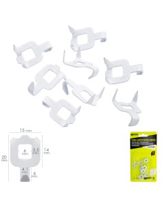 Cuelga Cuadros Metalico Gancho Blister 8 Piezas 2