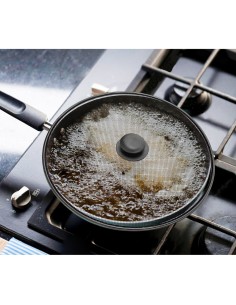 Tapa Anti Salpicaduras Sarten Acero Ø 30 cm. Negro. 2