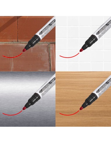 Rotulador Permanente Profesional Rojo