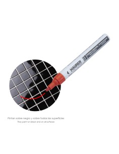 Rotulador Marcador Obra Profesional Pintura Permanente Rojo 2