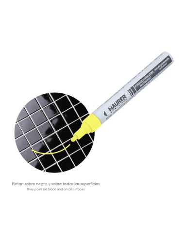 Rotulador Marcador Obra Profesional Pintura Permanente Amarillo