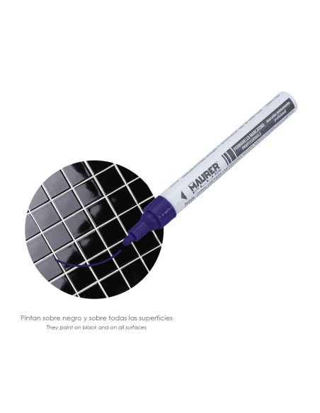 Rotulador Marcador Obra Profesional Pintura Permanente Azul Oscuro