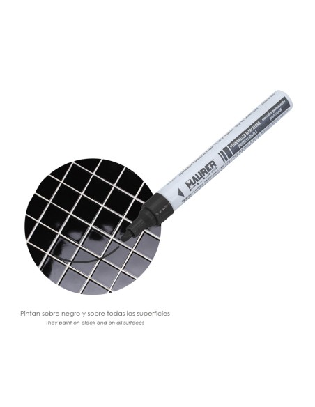 Rotulador Marcador Obra Profesional Pintura Permanente Negro