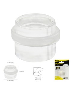 Tope Puerta Adhesivo Transparente Redondo 2