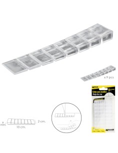 Cuñas Calza Muebles Ajustable / Recortable Transparente (Blister 9 Piezas) 2