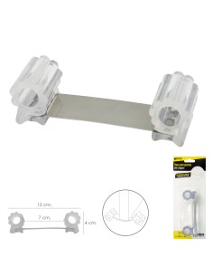 Tope Sujeta Puerta Goma Transparente 13 cm. 2