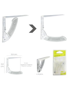 Sujeta Manteles Transparentes Con Muelle Extrafuerte 4 Piezas 2