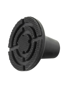 Taco Goma Baston Negro Tubo Ø 19 mm. / Base Ø 85 mm. Tipo Ventosa Bolsa 5 Unidades 2