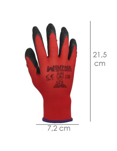Guantes Latex / Nylon Gripflex Talla 8"