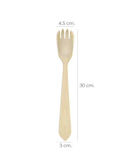Tenedor Aleman Cocina Madera Oryx 30 cm.