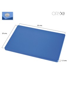 Tabla Cortar Polietileno 35x25x1,5 cm. Color Azul 2