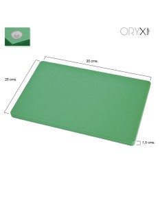 Tabla Cortar Polietileno 35x25x1,5 cm. Color Verde 2