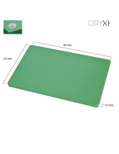 Tabla Cortar Polietileno 35x25x1,5 cm. Color Verde