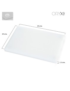 Tabla Cortar Polietileno 35x25x1,5 cm. Color Blanco 2