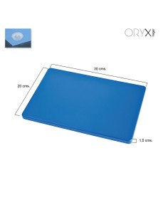Tabla Cortar Polietileno 30x20x1,5 cm. Color Azul 2