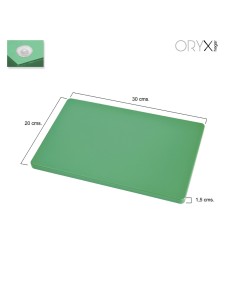 Tabla Cortar Polietileno 30x20x1,5 cm. Color Verde 2