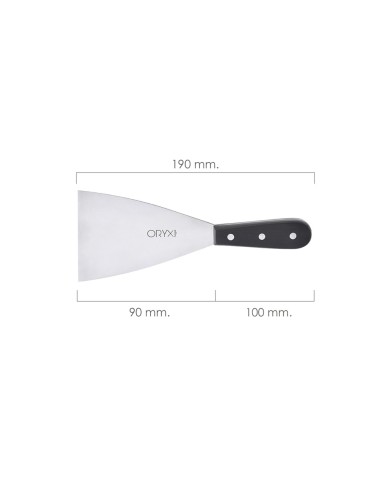Espatula Cocina Grenoble Acero Inoxidable 9 cm. Negro
