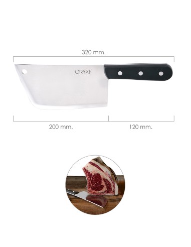 Piqueta Grenoble Hoja Acero Inoxidable 20 cm. Negro