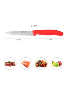 Cuchillo Nuuk Mondador Hoja Acero Inoxidable 9 cm. Colores Surtidos (Blister 3 Piezas) 2