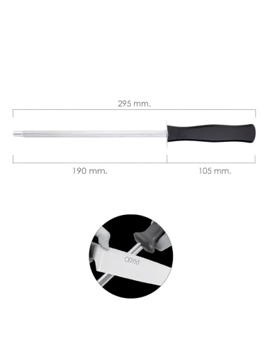 Chaira Afiladora Grenoble 19 cm. Negro