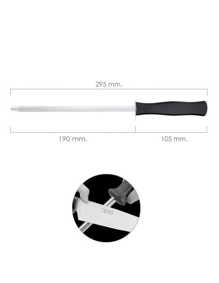 Chaira Afiladora Grenoble 19 cm. Negro