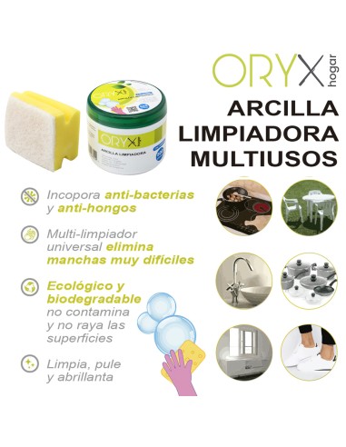 Arcilla Limpiadora Multiusos Tarro 500 gramos.