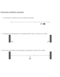 Barra Visillo Extensible 70/88 cm. Con Soporte, Sin Muelle (2 piezas) 2