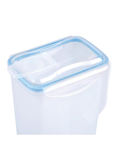 Jarra Plastico Cuadrada 1.500 ml. 11 x 6.5 x 22.5 (alt) cm.