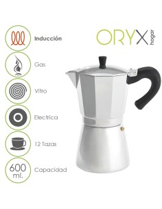 Cafetera Inducción Aluminio 12 Tazas (600 Ml.) 2