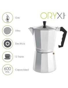 Cafetera Aluminio 12 Tazas (600 ml.) Classic 2