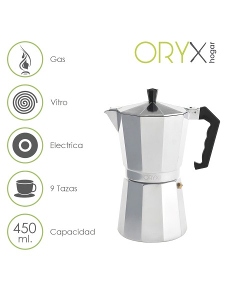 Cafetera Aluminio 9 Tazas (450 ml.) Classic