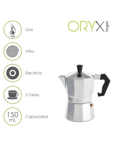 Cafetera Aluminio 3 Tazas (150 ml.) Classic