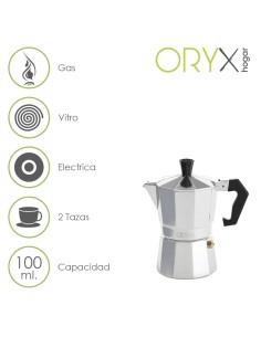 Cafetera Aluminio 2 Tazas (100 ml.) Classic 2