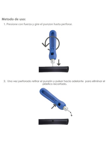 Punzon Para Tubos de Riego / Goteros / Goteos Ø 3 mm.