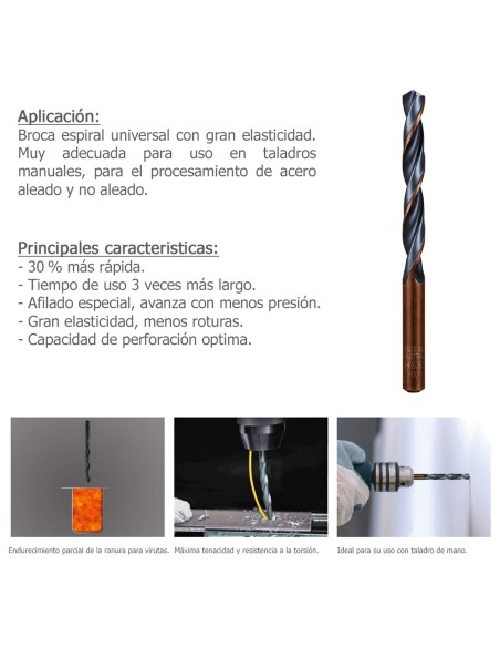 Broca Alpen Hss Sprint Master Ø 11,00 mm. (Blister 1 pieza)
