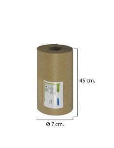 Papel Kraft 45 / 50 Gramos Rollo 45 cm. x 45 Metros 2