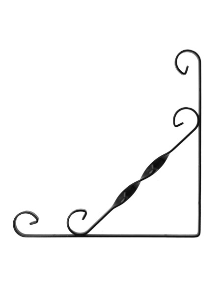 Palomilla Ornamental Reforzada Color Negro 250x250 cm. Palomilla Estante, Soporte Estanteria Escuadra Leja