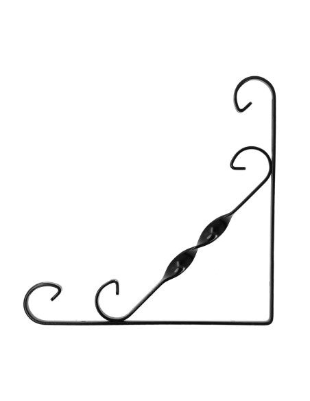 Palomilla Ornamental Reforzada Color Negro 200x200 cm. Palomilla Estante, Soporte Estanteria Escuadra Leja